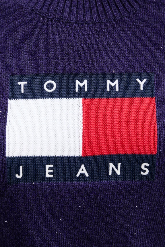 Sveter Tommy Jeans DW0DW21690 fialová