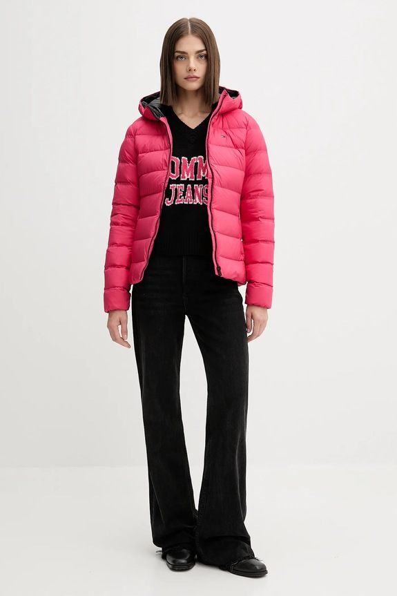 Pulover s primesjo volne Tommy Jeans DW0DW21711 črna AW25