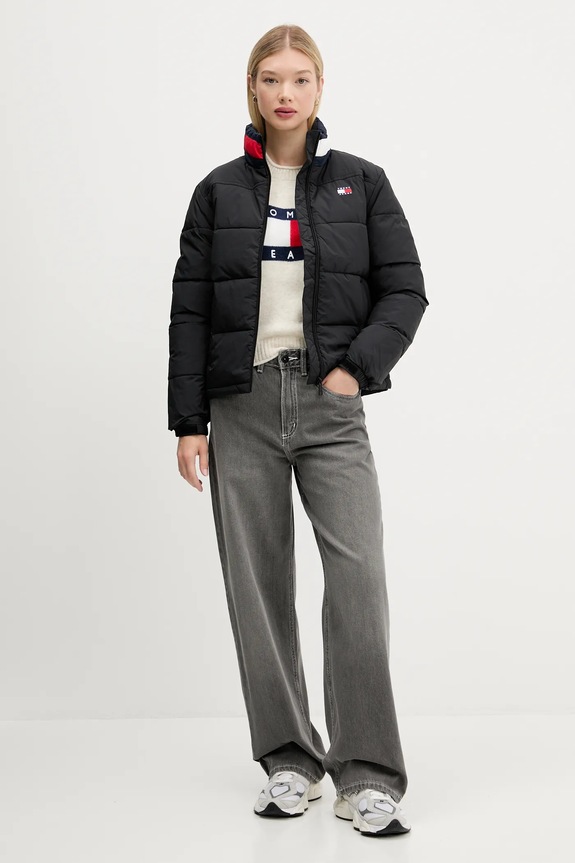 Πουλόβερ με προσθήκη μαλλιού Tommy Jeans DW0DW21782 μπεζ AW25