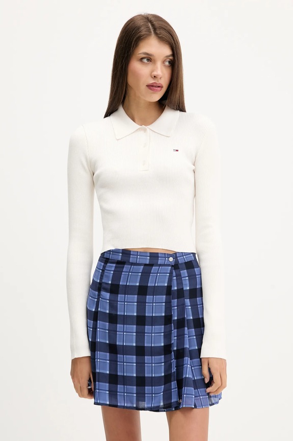 Πουλόβερ Tommy Jeans άλλο μπεζ DW0DW21829