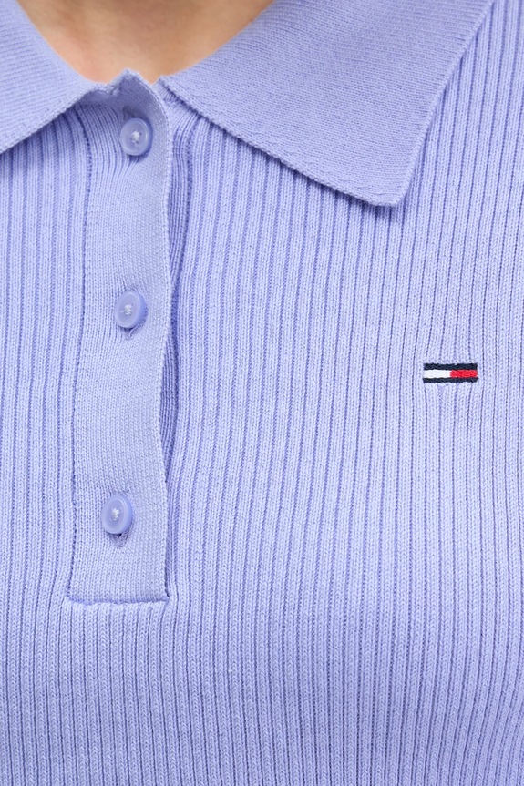 Πουλόβερ Tommy Jeans DW0DW21829 μωβ