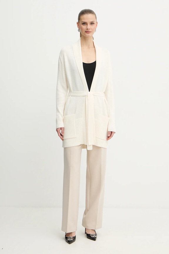 Armani Exchange cardigan din amestec de lână XW000766.AF13774 bej AW25