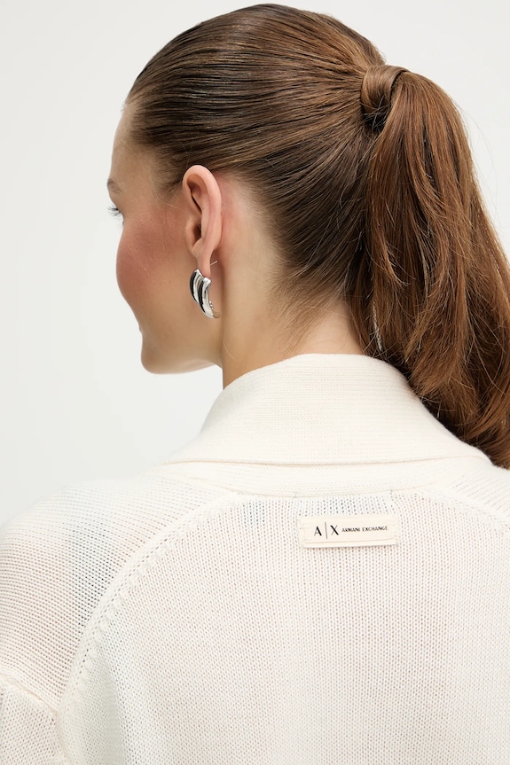 Armani Exchange cardigan din amestec de lână XW000766.AF13774 bej