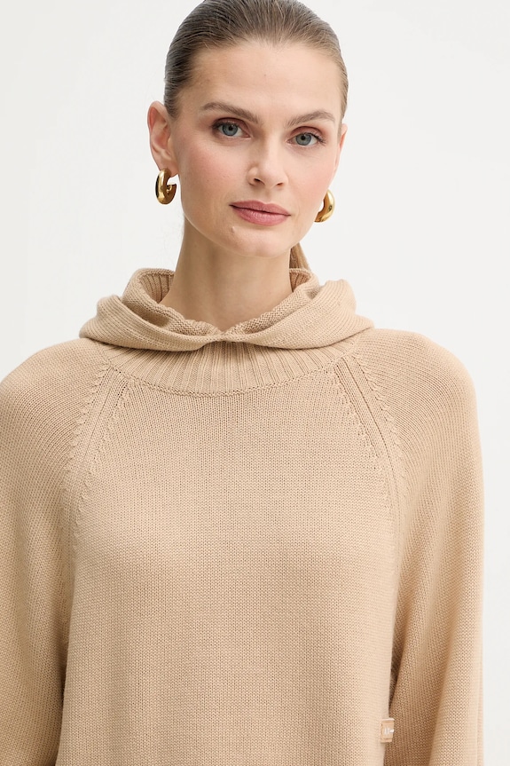 Armani Exchange sweter z dodatkiem wełny beżowy XW000767.AF13774