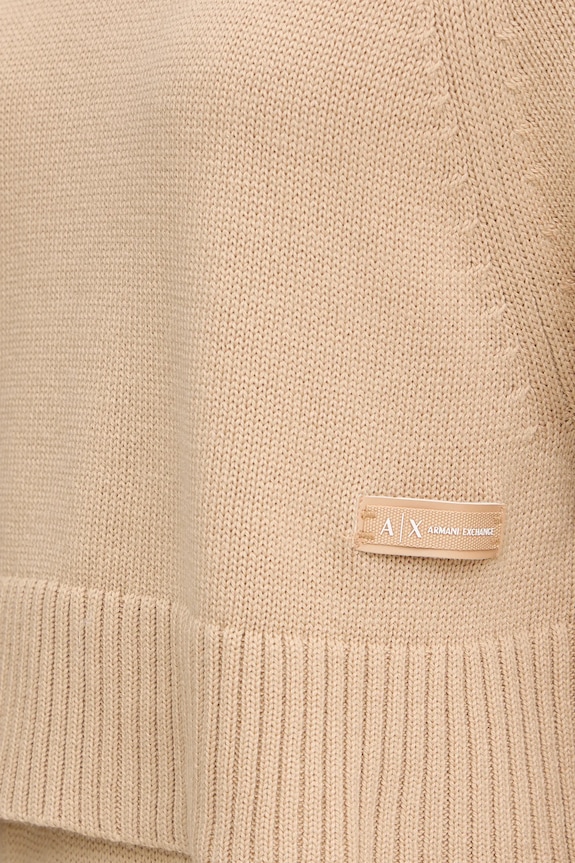 Armani Exchange sweter z dodatkiem wełny XW000767.AF13774 beżowy