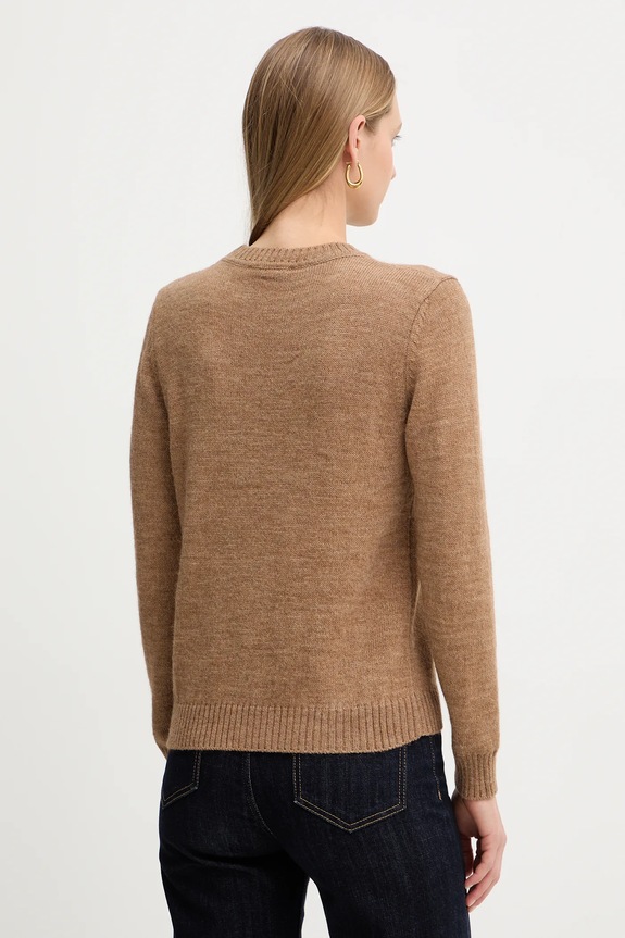 Odzież Weekend Max Mara sweter z wełną NITRA 2525366292600 beżowy