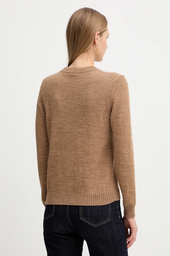 Odzież Weekend Max Mara sweter z wełną NITRA 2525366292600 beżowy