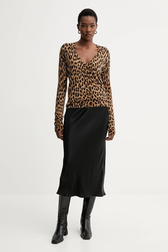 ZADIG&VOLTAIRE sweter kaszmirowy KWSW02839 brązowy AW25