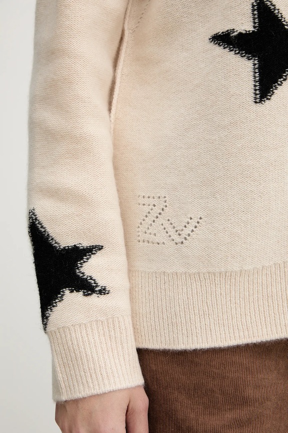 ZADIG&VOLTAIRE kasmír kardigán KWCA01626 bézs