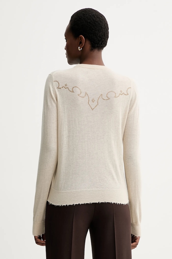 Oblečenie Kašmírový sveter ZADIG&VOLTAIRE KWSW02805 béžová