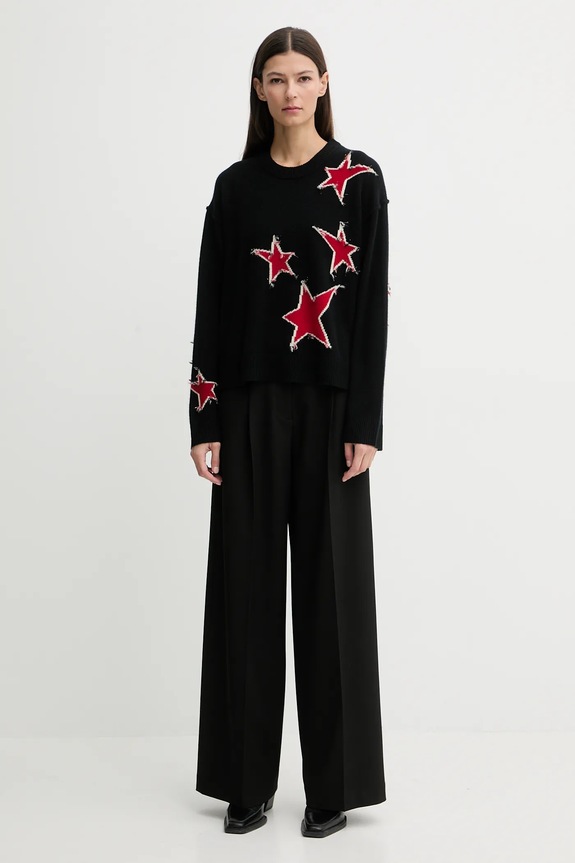 Kašmírový sveter ZADIG&VOLTAIRE KWSW02842 čierna AW25