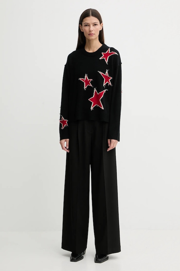 Kašmírový sveter ZADIG&VOLTAIRE KWSW02842 čierna AW25