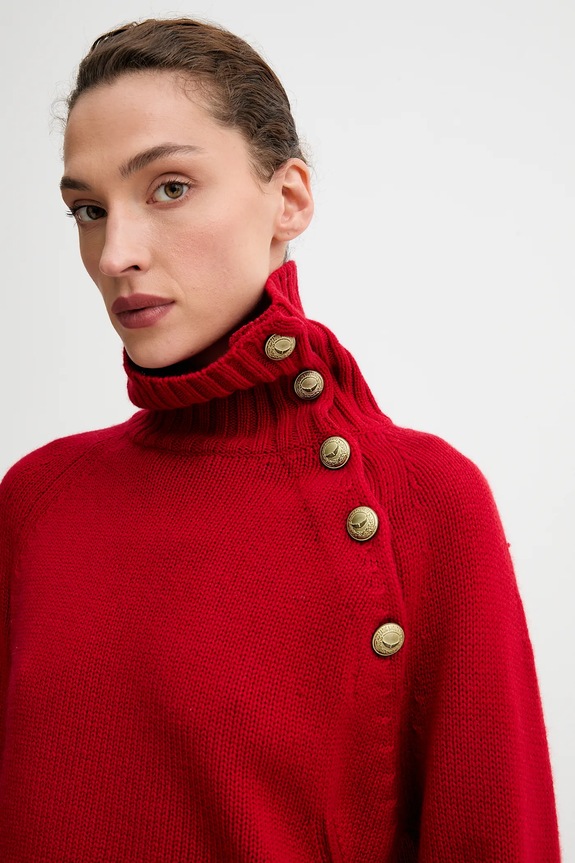 ZADIG&VOLTAIRE sweter kaszmirowy czerwony KWSW02793
