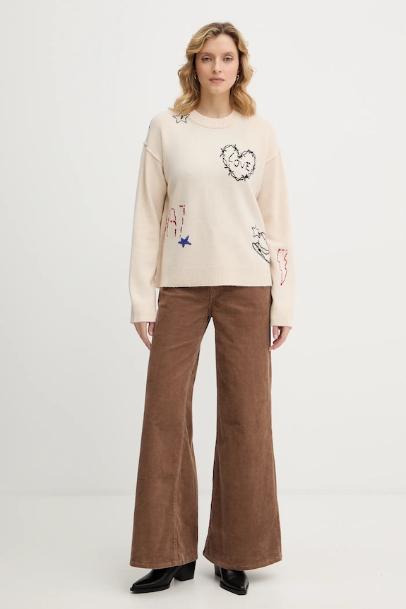 Kašmírový sveter ZADIG&VOLTAIRE KWSW02810 béžová AW25