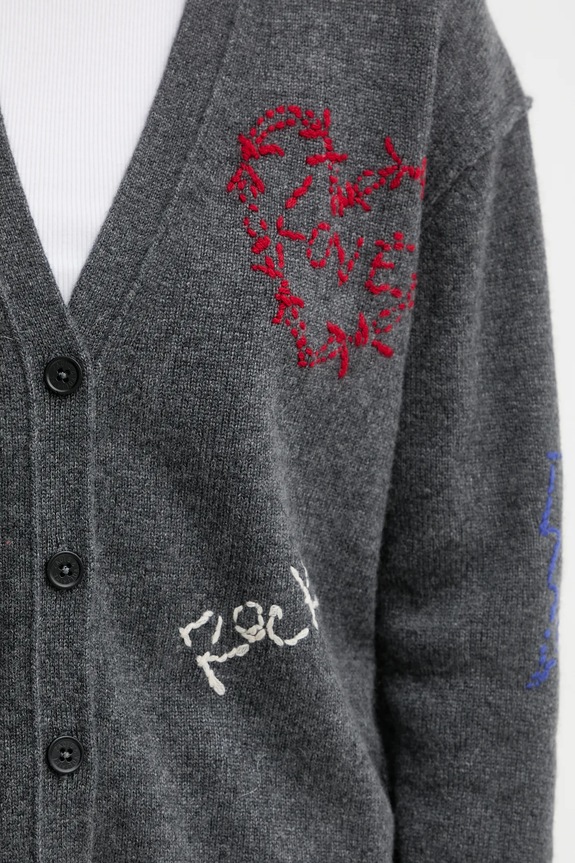 ZADIG&VOLTAIRE kasmír kardigán KWCA01630 szürke