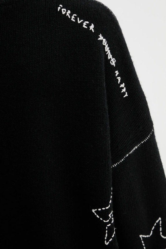 Vlnený sveter ZADIG&VOLTAIRE KWSW02902 čierna