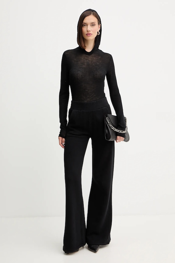 Volneni body Patrizia Pepe 2K0349.K034 črna AW25