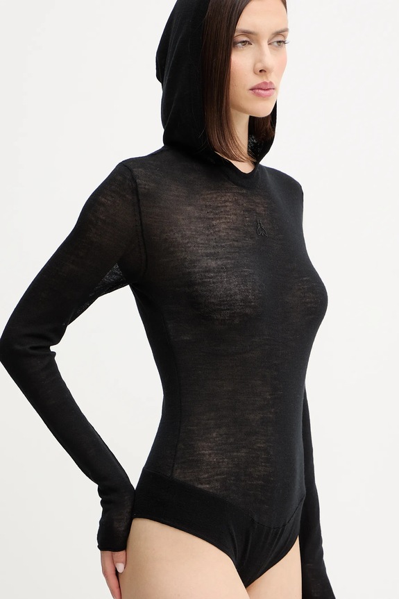 Volneni body Patrizia Pepe črna 2K0349.K034