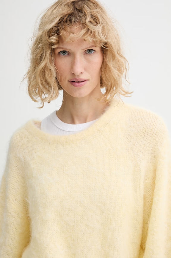 Μάλλινο πουλόβερ American Vintage κίτρινο NIB18A