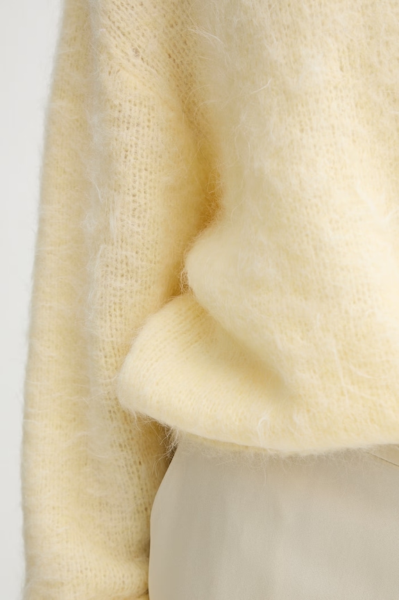 Μάλλινο πουλόβερ American Vintage NIB18A κίτρινο