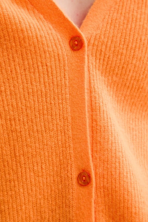 Kardigan s vlnou American Vintage RAX19C oranžová