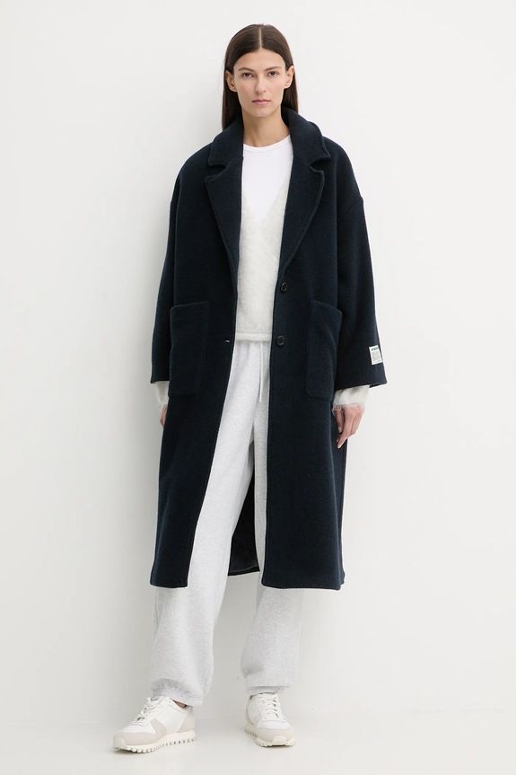 Svetr s příměsí vlny American Vintage NUN18D šedá AW25