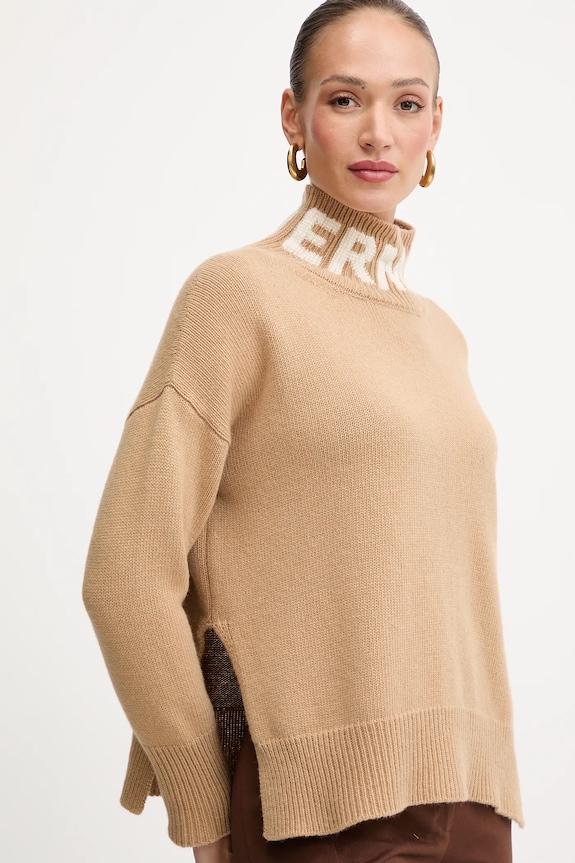 ERMANNO Firenze pulover de lână bej 57TM027EO1