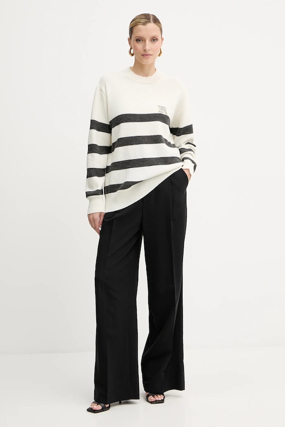 ERMANNO Firenze sweter wełniany 57TM066EA5AP beżowy AW25
