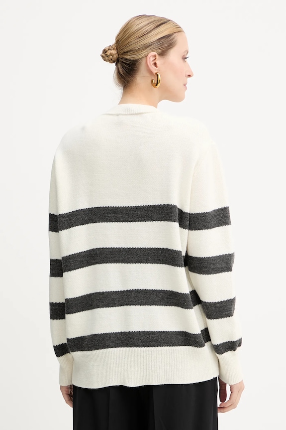 Odzież ERMANNO Firenze sweter wełniany 57TM066EA5AP beżowy