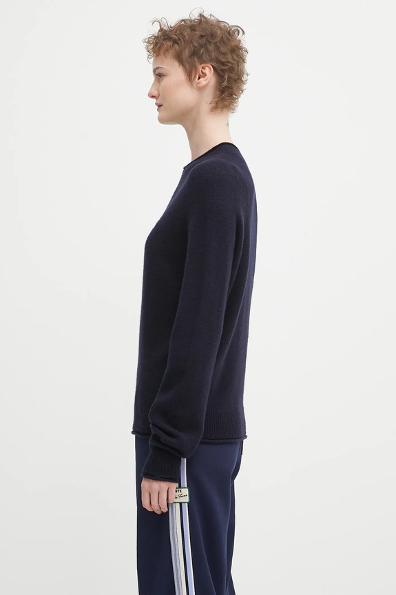 Μάλλινο πουλόβερ Lacoste AF4160 σκούρο μπλε SS26