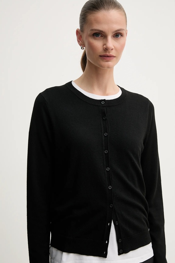 Πλεκτή ζακέτα Dkny μαύρο DJ5R0733