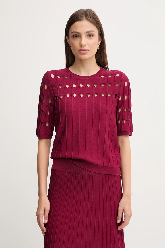 Dkny sweter pozostałe bordowy P5ESAX10