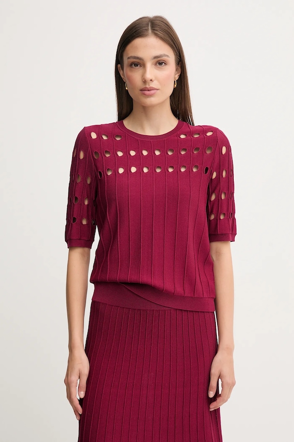 Dkny sweter pozostałe bordowy P5ESAX10