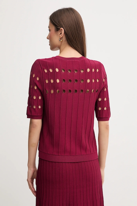 Odzież Dkny sweter P5ESAX10 bordowy