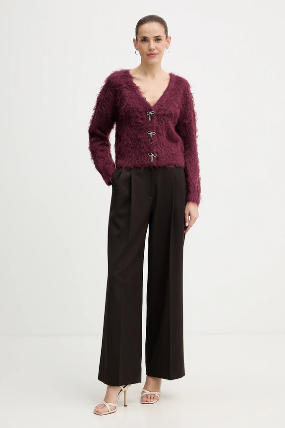 Кардиган с добавлением шерсти альпаки Guess TOMIKO W5BR91.Z3JI2 бордо AW25