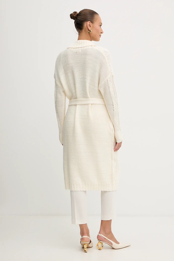 Odzież Guess kardigan z dodatkiem wełny NATHALIE W5BR76.Z4152 beżowy