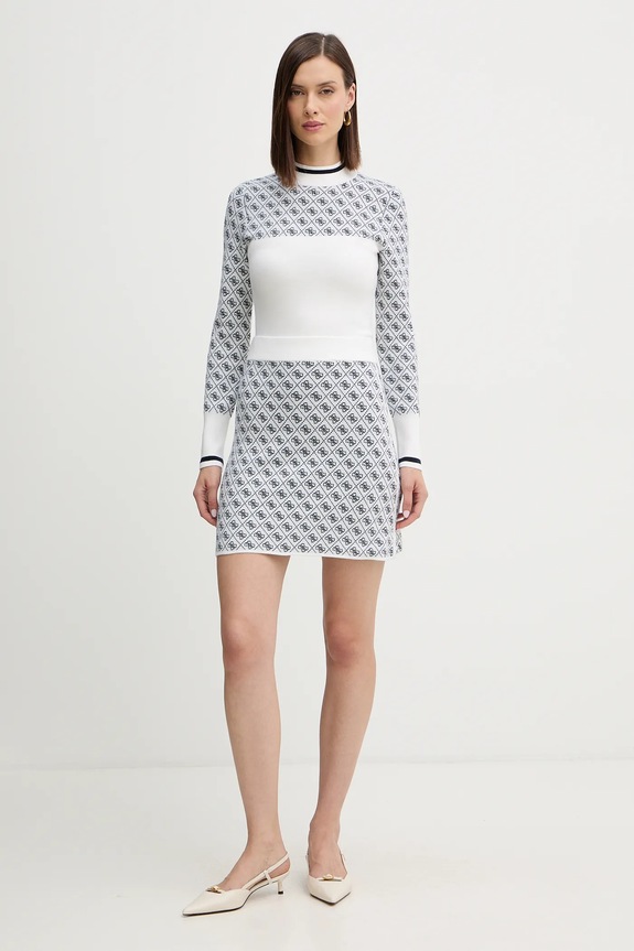 Guess sweter z dodatkiem wełny AUBREY W5BR24.Z3JD2 beżowy AW25