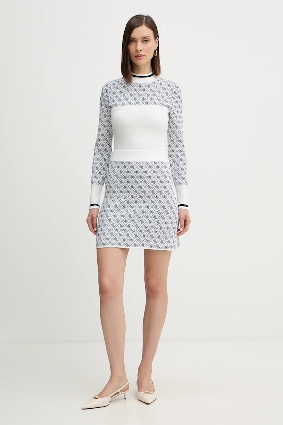 Guess sweter z dodatkiem wełny AUBREY W5BR24.Z3JD2 beżowy AW25