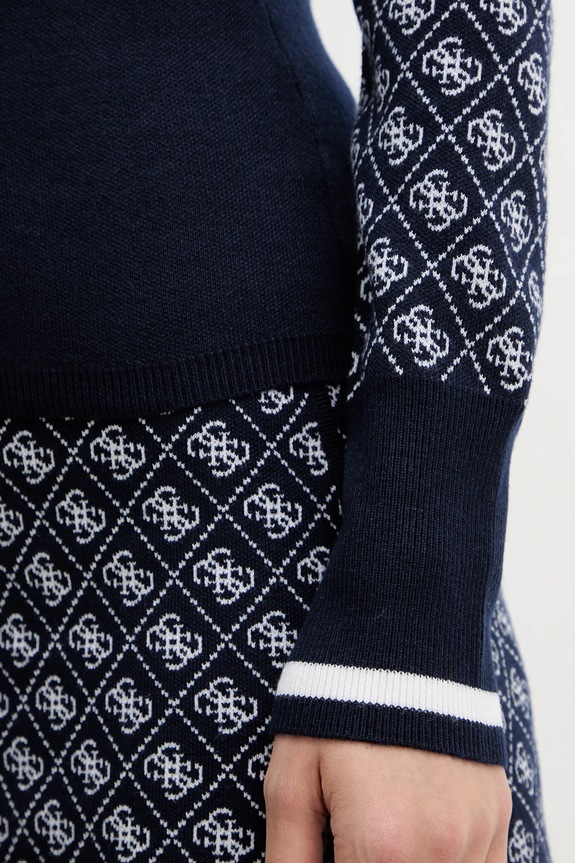 Guess sweter z dodatkiem wełny AUBREY W5BR24.Z3JD2 granatowy