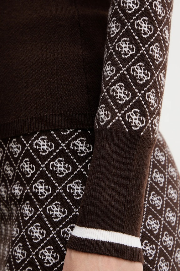 Guess sweter z dodatkiem wełny AUBREY W5BR24.Z3JD2 brązowy