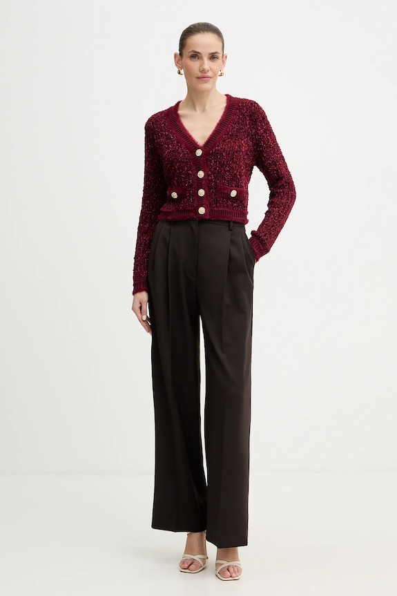 Kardigan Guess AOMORI W5BR0E.Z4090 burgundské AW25