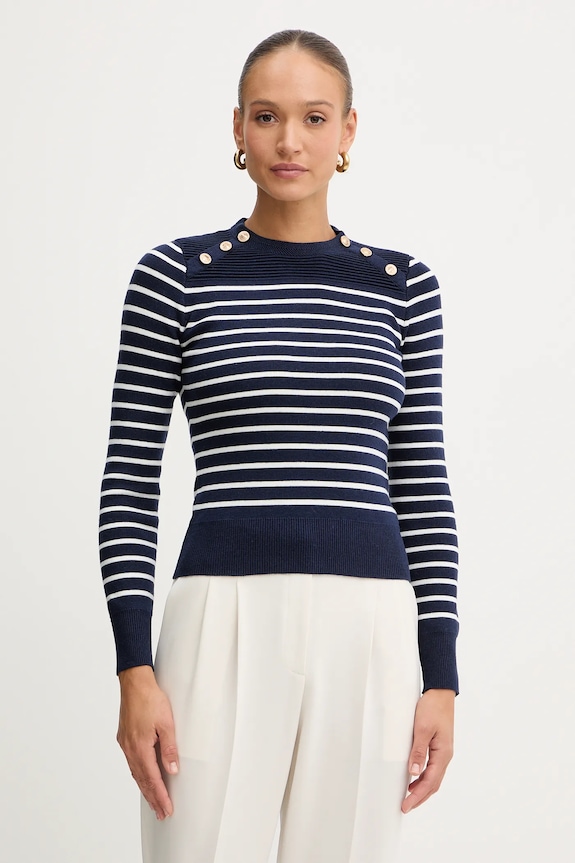 Guess maglione HELEN piccola impronta blu navy W5BR36.Z0422