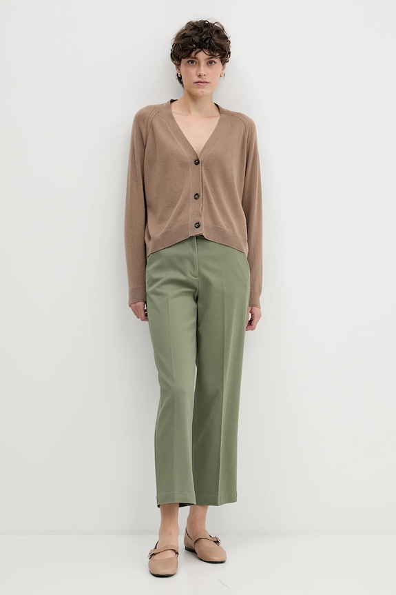 Sisley kardigan z dodatkiem wełny 102HM602Q zielony AW25