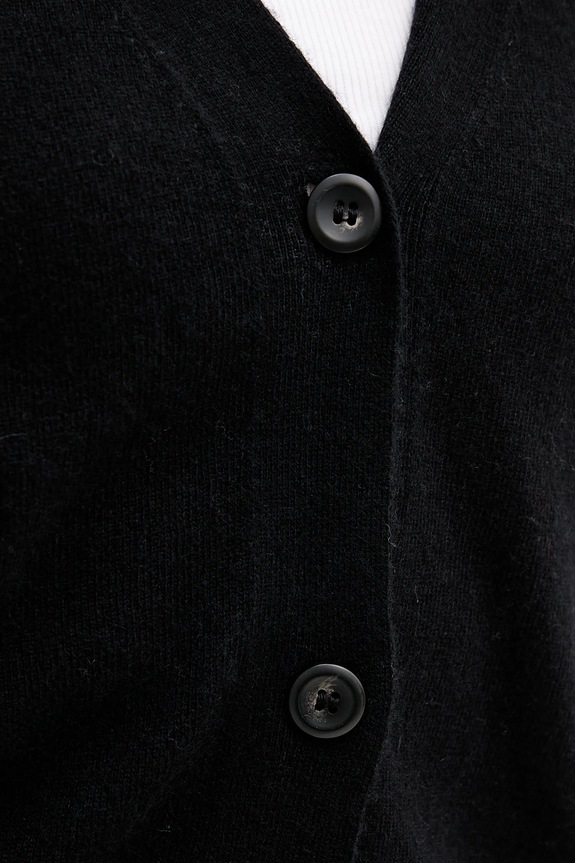 Kardigan s dodatkom vune Sisley 102HM602Q crna