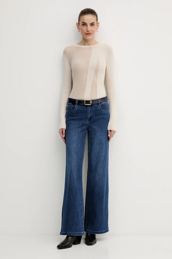 Sisley pulover de bumbac 10C1L106M bej AW25