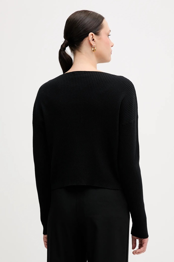 Odjeća Pulover s dodatkom vune Sisley 1KHTL106J crna