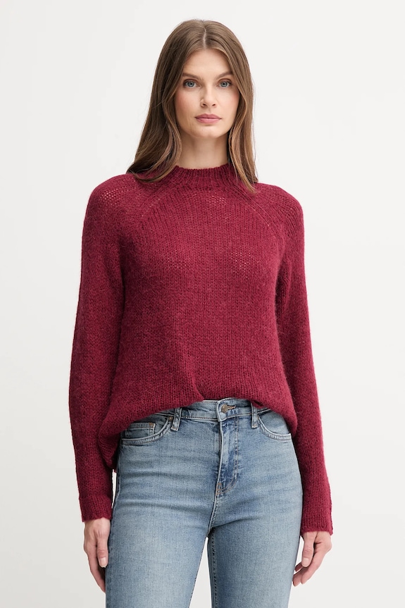 Joop! pulover din amestec de lână grosime medie burgundia 30048450