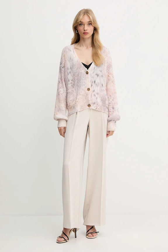 Marciano by Guess kardigan z wełną ABIR 5BGR32.5743Z różowy AW25
