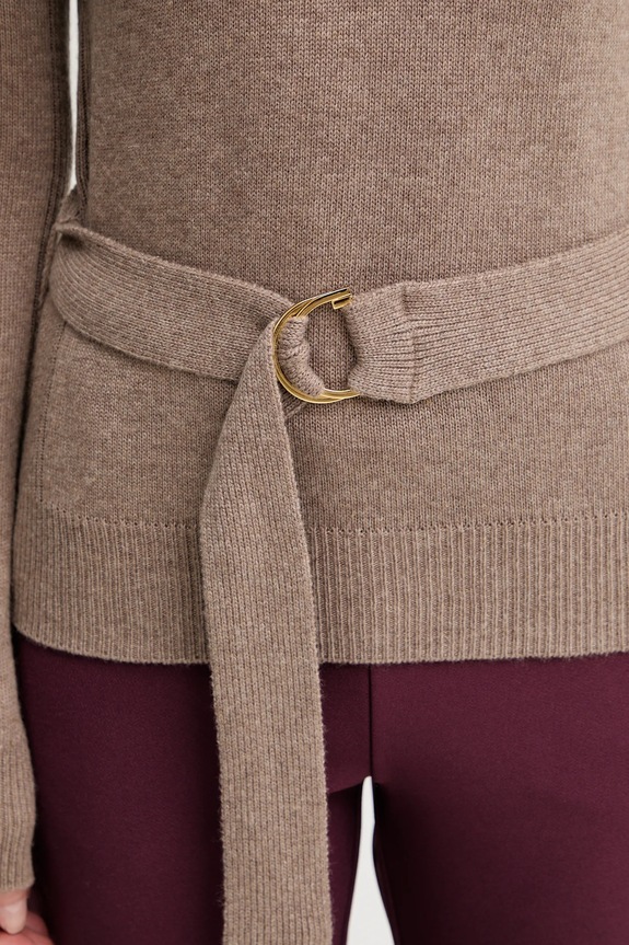Marciano by Guess sweter z dodatkiem wełny AFRAH brązowy 5BGR23.5893Z