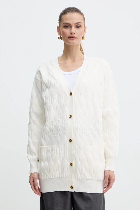 Marciano by Guess kardigan ADELE wzorzyste beżowy 5BGR04.5661Z
